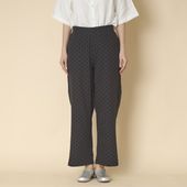 denicher/フロッキードットストレートパンツ